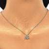 Sterling Silver Pendant Necklace, Elephant Design, Polished, Golden Finish, 04.337.0010.1.16 (01 MM Thickness, 16 Inches Length)