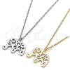 Sterling Silver Pendant Necklace, Elephant Design, Polished, Golden Finish, 04.337.0010.1.16 (01 MM Thickness, 16 Inches Length)