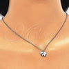 Sterling Silver Pendant Necklace, Elephant Design, Polished, Rhodium Finish, 04.337.0014.16 (01 MM Thickness, 16 Inches Length)