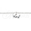 Sterling Silver Pendant Necklace, Elephant Design, Polished, Rhodium Finish, 04.337.0014.16 (01 MM Thickness, 16 Inches Length)