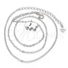 Sterling Silver Pendant Necklace, Elephant Design, Polished, Rhodium Finish, 04.337.0014.16 (01 MM Thickness, 16 Inches Length)