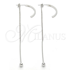 Sterling Silver Ring — Long Earring Polished 02. — main product view — SKU 123376 | Plata 925 anillo — Long Earring pulido 02. — SKU 123376