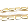Oro Laminado Fancy Necklace, Gold Filled Style Polished, Golden Finish, 04.321.0020.28 (03 MM Thickness, 28 Inches Length)