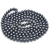 Oro Laminado Fancy Necklace, Gold Filled Style with Gray Pearl, Polished, Raw, 04.321.0027.1.60 (08 MM Thickness, 60 Inches Length)