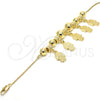 Oro Laminado Charm Bracelet, Gold Filled Style Hand of God Design, Polished, Golden Finish, 03.63.1923.08 (01 MM Thickness, 8 Inches Length)