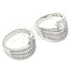 Rhodium Gold Filled Wedding Ring, Duo Design, with White Cubic Zirconia, Polished, Rhodium Finish, 01.99.0080.1.07 (Size 7)