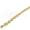 Oro Laminado Basic Necklace, Gold Filled Style Mariner Design, Polished, Golden Finish, 04.63.1311.22 (Thickness, 22 Inches Length)