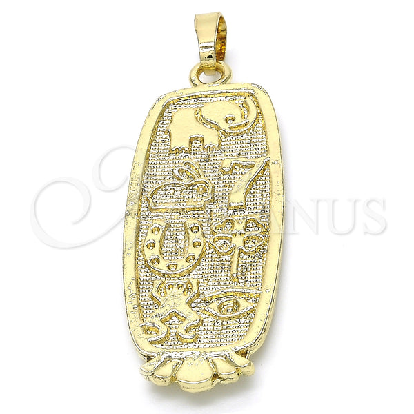 Gold Filled Pendant — Fancy Pendant Elephant and Frog Design Polished 05. — main product view — SKU 123669 | Oro Laminado dije — elegante Pendant Elephant and Frog diseño pulido 05. — SKU 123669