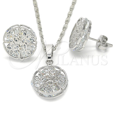 White Gold Filled Earring and Pendant Set 10.106.0003.1 for wholesale, main product view