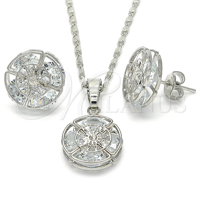 White Gold Filled Earring and Pendant Set 10.106.0007.1 for wholesale, main product view