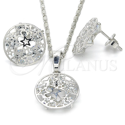 White Gold Filled Earring and Pendant Set 10.106.0012.1 for wholesale, main product view