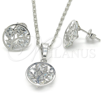 White Gold Filled Earring and Pendant Set 10.106.0014.1 for wholesale, main product view