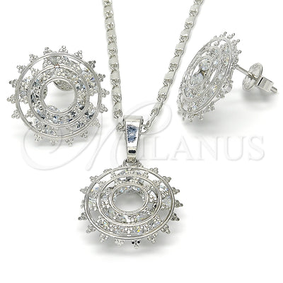 White Gold Filled Earring and Pendant Set 10.106.0016.1 for wholesale, main product view