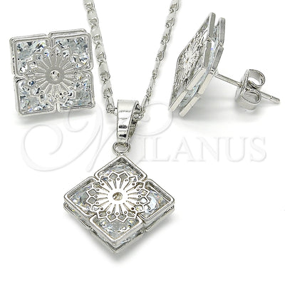 White Gold Filled Earring and Pendant Set 10.106.0018.1 for wholesale, main product view