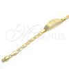 Oro Laminado ID Bracelet, Gold Filled Style Polished, Golden Finish, 03.63.1934.07 (05 MM Thickness, 7 Inches for wholesale, additional product view 4