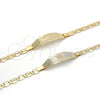 Oro Laminado ID Bracelet, Gold Filled Style Polished, Golden Finish, 03.63.1934.07 (05 MM Thickness, 7 Inches for wholesale, additional product view 7