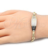 Dorado Oro Laminado Pulsera, vista 2 de la galería del producto por Mayoreo, vista adicional 2 del producto