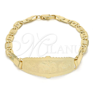 Gold Filled Bracelet — ID Bracelet Elephant Design Polished 03.63. 05 MM — main product view — SKU 123841 | Oro Laminado brazalete — ID Bracelet Elephant diseño pulido 03.63. 05 MM — SKU 123841