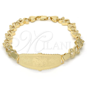 Gold Filled Bracelet — ID Bracelet Elephant Design Polished 03.63. 08 MM — main product view — SKU 123857 | Oro Laminado brazalete — ID Bracelet Elephant diseño pulido 03.63. 08 MM — SKU 123857