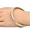 Oro Laminado Individual Bangle, Gold Filled Style Diamond Cutting Finish, Golden Finish, 07.168.0016.05 (08 MM Thickness, Size 5 (2.50 Diameter))