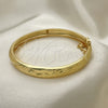 Oro Laminado Individual Bangle, Gold Filled Style Diamond Cutting Finish, Golden Finish, 07.168.0016.05 (08 MM Thickness, Size 5 (2.50 Diameter))