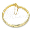 Oro Laminado Individual Bangle, Gold Filled Style Diamond Cutting Finish, Golden Finish, 07.168.0017.05 (06 MM Thickness, Size 5 (2.50 Diameter))