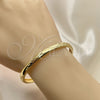 Oro Laminado Individual Bangle, Gold Filled Style Diamond Cutting Finish, Golden Finish, 07.168.0018.05 (06 MM Thickness, Size 5 (2.50 Diameter))
