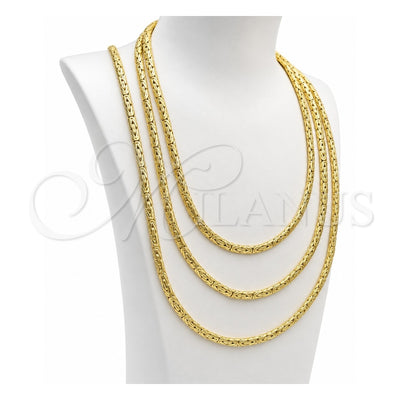Oro Laminado Basic Necklace, Gold Filled Style Polished, Golden Finish, 03.145.0008.24 (05 MM Thickness, 24 Inches Length)