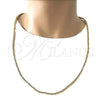 Oro Laminado Basic Necklace, Gold Filled Style Polished, Golden Finish, 03.145.0008.30 (05 MM Thickness, 30 Inches Length)