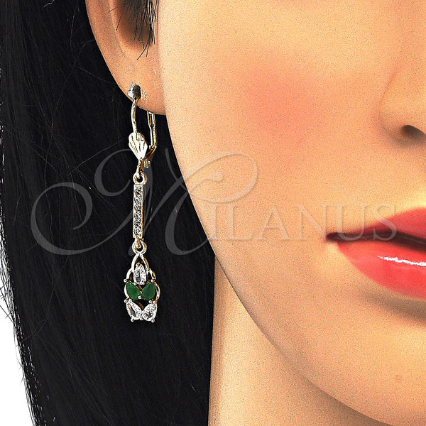 Gold Filled Ring — Earring and Pendant Adult Set Teardrop Design with — alternate product view — SKU 123983 | Oro Laminado anillo — Earring and Pendant Adult Set Teardrop diseño with — SKU 123983