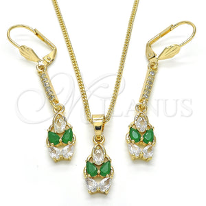 Gold Filled Ring — Earring and Pendant Adult Set Teardrop Design with — main product view — SKU 123983 | Oro Laminado anillo — Earring and Pendant Adult Set Teardrop diseño with — SKU 123983
