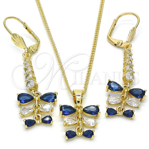 Gold Filled Ring — Earring and Pendant Adult Set Teardrop Design with — main product view — SKU 123997 | Oro Laminado anillo — Earring and Pendant Adult Set Teardrop diseño with — SKU 123997