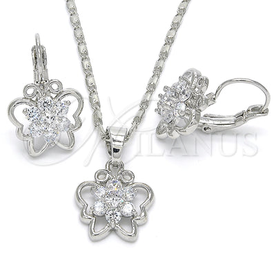 White Gold Filled Earring and Pendant Set 10.210.0100.4 for wholesale, main product view