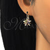 Dorado Oro Laminado Aretes, vista 3 de la galería del producto por Mayoreo, vista adicional 3 del producto