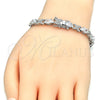 Rhodium Gold Filled Tennis Bracelet, with White Cubic Zirconia, Polished, Rhodium Finish, 03.168.0026.1.07 (06 MM Thickness, 7 Inches Length)