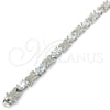Rhodium Gold Filled Tennis Bracelet, with White Cubic Zirconia, Polished, Rhodium Finish, 03.168.0026.1.07 (06 MM Thickness, 7 Inches Length)