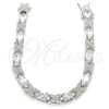 Rhodium Gold Filled Tennis Bracelet, with White Cubic Zirconia, Polished, Rhodium Finish, 03.168.0026.1.07 (06 MM Thickness, 7 Inches Length)
