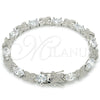 Rhodium Gold Filled Tennis Bracelet, with White Cubic Zirconia, Polished, Rhodium Finish, 03.168.0026.1.07 (06 MM Thickness, 7 Inches Length)