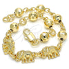 Dorado Oro Laminado Pulsera, vista 6 de la galería del producto por Mayoreo, vista adicional 6 del producto