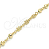 Oro Laminado Fancy Bracelet, Gold Filled Style Turtle Design, Polished, Golden Finish, 03.63.1956.07 (06 MM Thickness, 7 Inches Length)