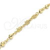 Oro Laminado Fancy Bracelet, Gold Filled Style Turtle Design, Polished, Golden Finish, 03.63.1956.07 (06 MM Thickness, 7 Inches Length)