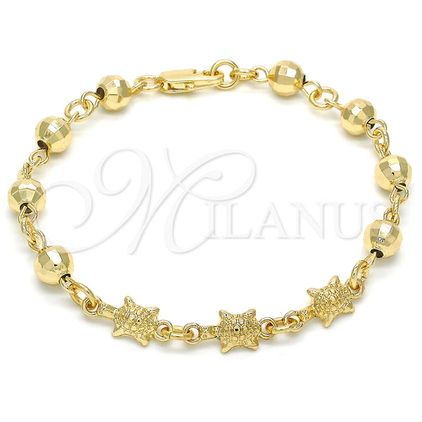 Gold Filled Bracelet — Fancy Bracelet Turtle Design Polished 03.63. 06 MM — main product view — SKU 124264 | Oro Laminado brazalete — elegante Bracelet Turtle diseño pulido 03.63. 06 MM — SKU 124264