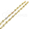 Oro Laminado Fancy Bracelet, Gold Filled Style Turtle Design, Polished, Tricolor, 03.63.1956.1.07 (06 MM Thickness, 7 Inches Length)