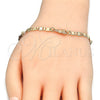 Dorado Oro Laminado Pulsera, vista 3 de la galería del producto por Mayoreo, vista adicional 3 del producto