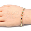 Oro Laminado Fancy Bracelet, Gold Filled Style Turtle Design, Polished, Golden Finish, 03.63.1959.08 (06 MM Thickness, 8 Inches Length)