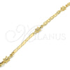 Oro Laminado Fancy Bracelet, Gold Filled Style Turtle Design, Polished, Golden Finish, 03.63.1959.08 (06 MM Thickness, 8 Inches Length)