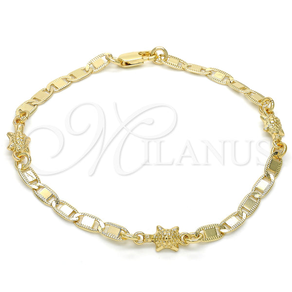Gold Filled Bracelet — Fancy Bracelet Turtle Design Polished 03.63. 06 MM — main product view — SKU 124270 | Oro Laminado brazalete — elegante Bracelet Turtle diseño pulido 03.63. 06 MM — SKU 124270