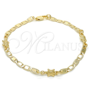 Gold Filled Bracelet — Fancy Bracelet Turtle Design Polished 03.63. 06 MM — main product view — SKU 124270 | Oro Laminado brazalete — elegante Bracelet Turtle diseño pulido 03.63. 06 MM — SKU 124270