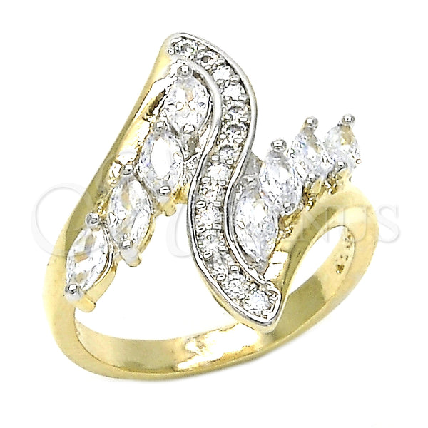 Gold Filled Ring — Multi Stone Ring with White Cubic Zirconia Polished — main product view — SKU 124321 | Oro Laminado anillo — Multi Stone Ring with blanco Cubic Zirconia pulido — SKU 124321