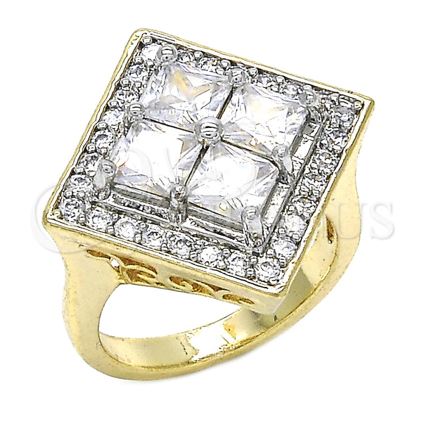 Gold Filled Ring — Multi Stone Ring with White Cubic Zirconia Polished — main product view — SKU 124331 | Oro Laminado anillo — Multi Stone Ring with blanco Cubic Zirconia pulido — SKU 124331
